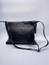 Envelope crossbody bag in zwart MAT leer